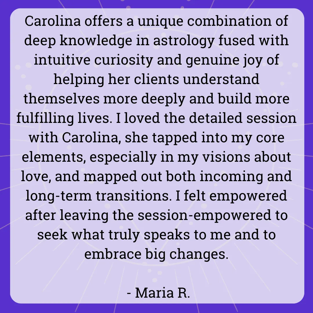 Quest Mystic astrology consult testimonial