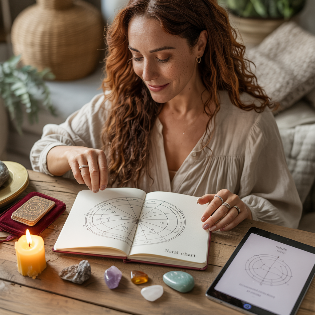 solopreneur blogger making publishing plans with cosmic timing