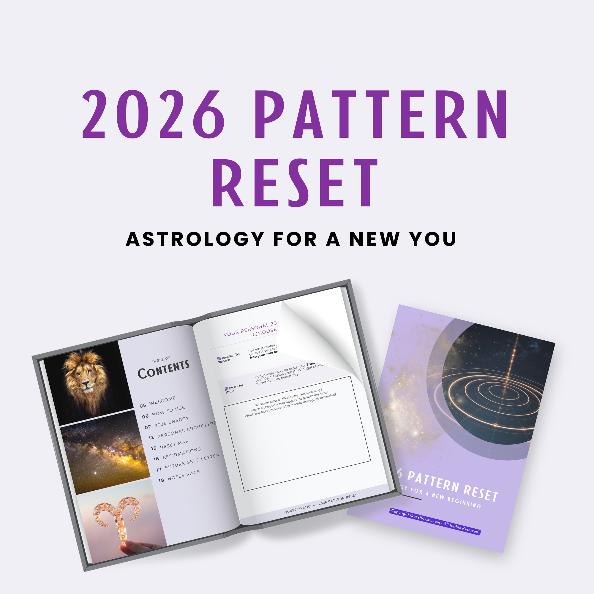Moon Ritual Journal Pages from Quest Mystic