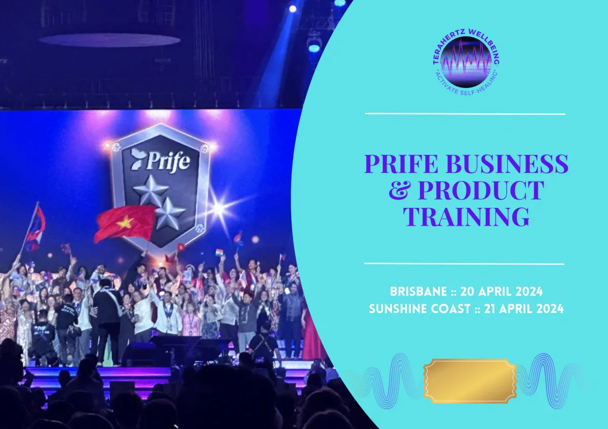 iTeraCare Frequency Devices - Prife Business & Product Training  Events, Brisbane, Sunshine Coast 2024