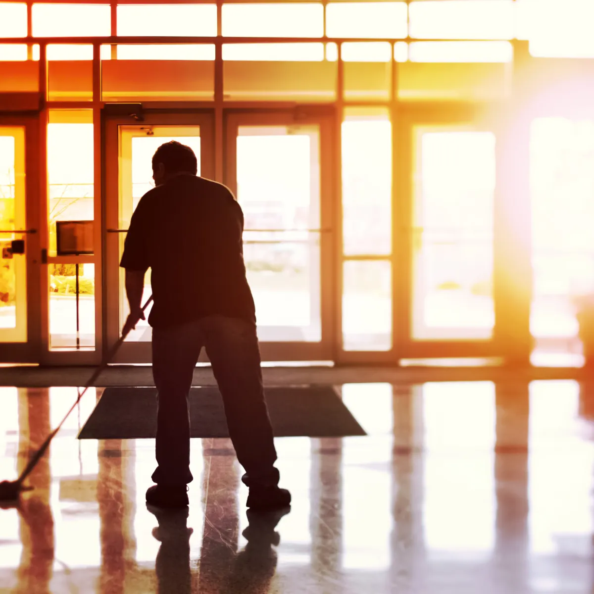 retail stores and customer facing operations floor and bathroom cleaning