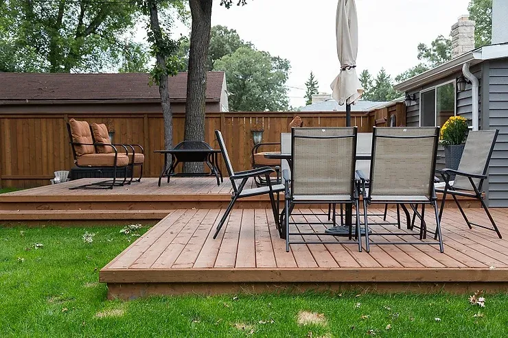 how to build a ground level deck