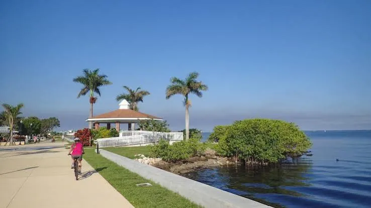 Harbor walk in Gilchrist Park, in Punta Gorda, Florida