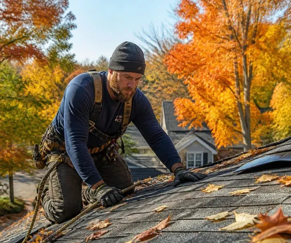 Frost, Dew, and Wet Leaves: How to Stay Safe on Fall Roofs