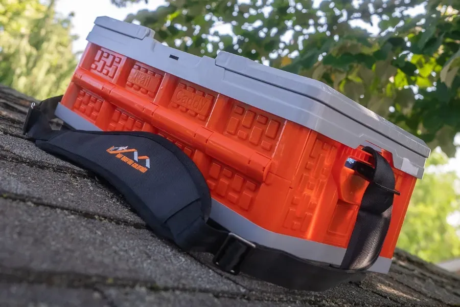 BMF Roofing Solutions - Nail caddy sloped on roof