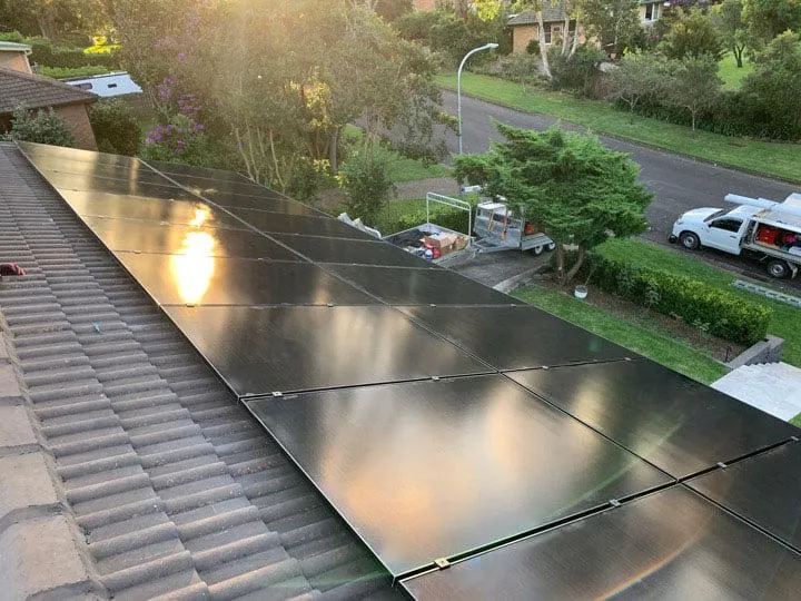 Modern solar panels Gerringong