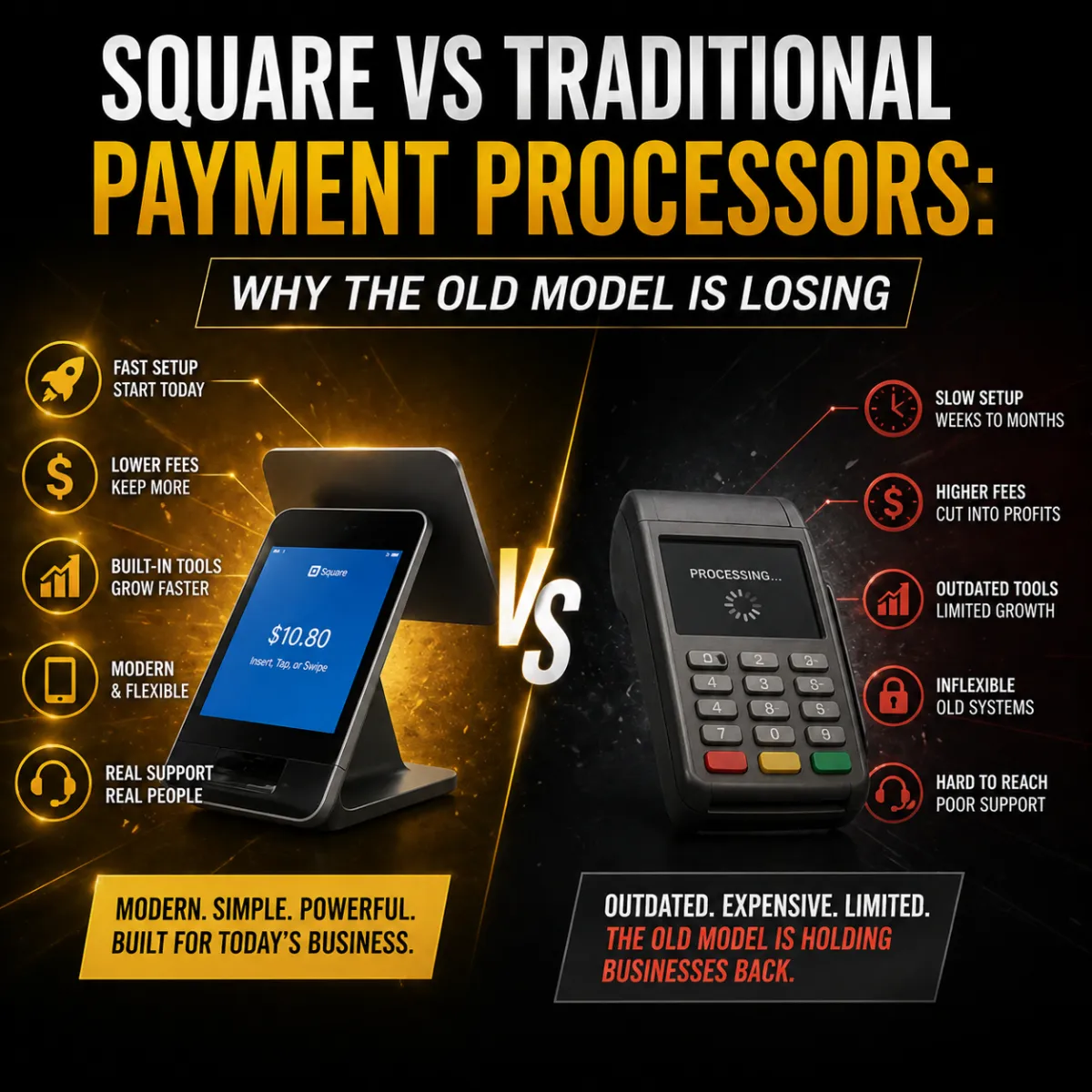 Square vs Traditional Payment Processors: Why the Old Model Is Losing