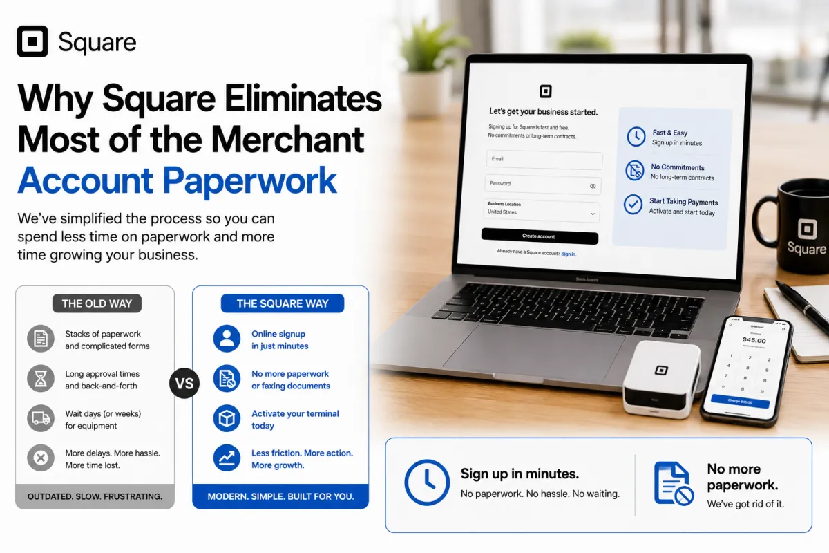 Square Eliminates Most of the Merchant Account Paperwork