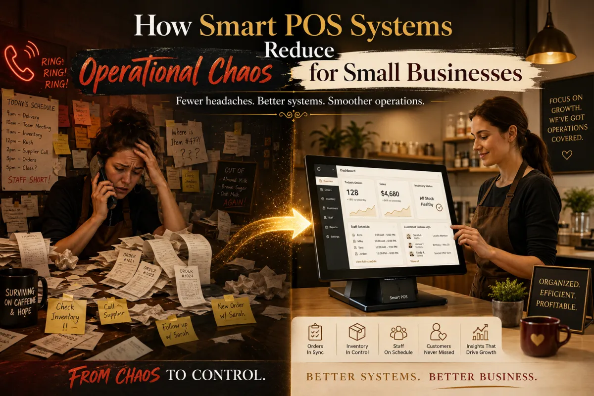 How Smart POS Systems Reduce Operational Chaos for Small Businesses