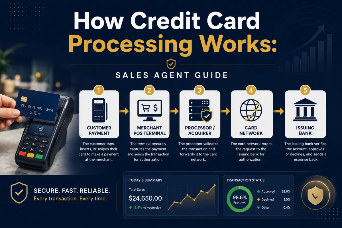 How credit card processing works