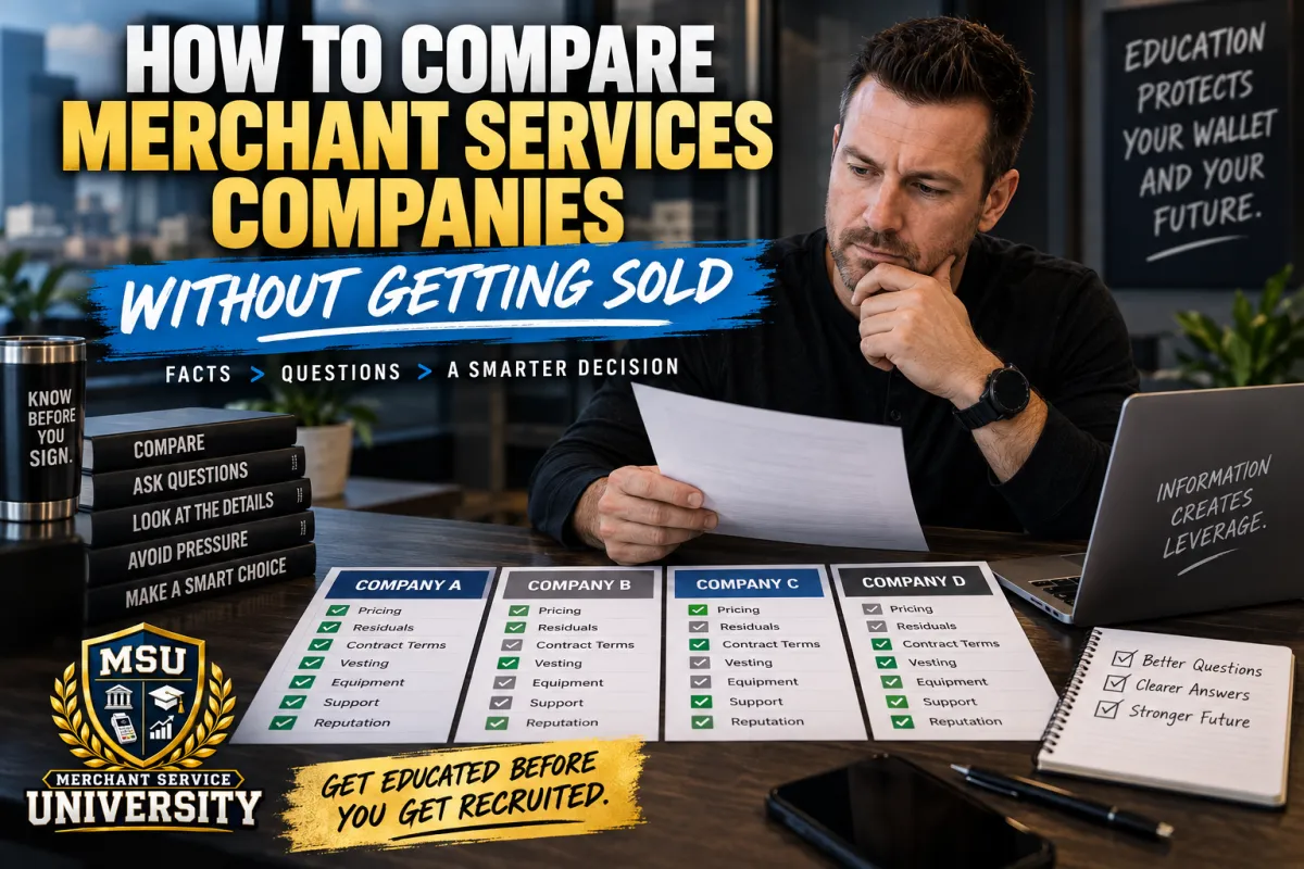 How to Compare Merchant Services Companies Without Getting Sold