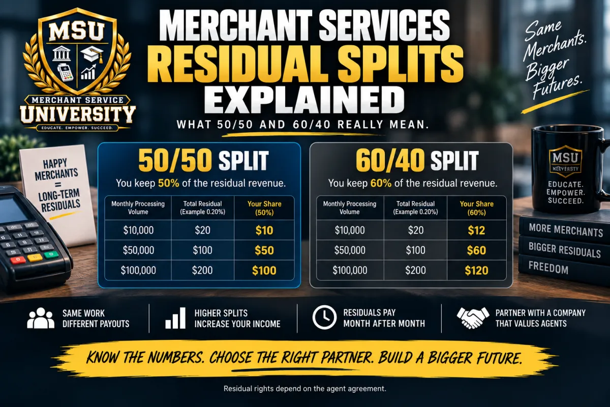 Merchant Services Residual Splits Explained
