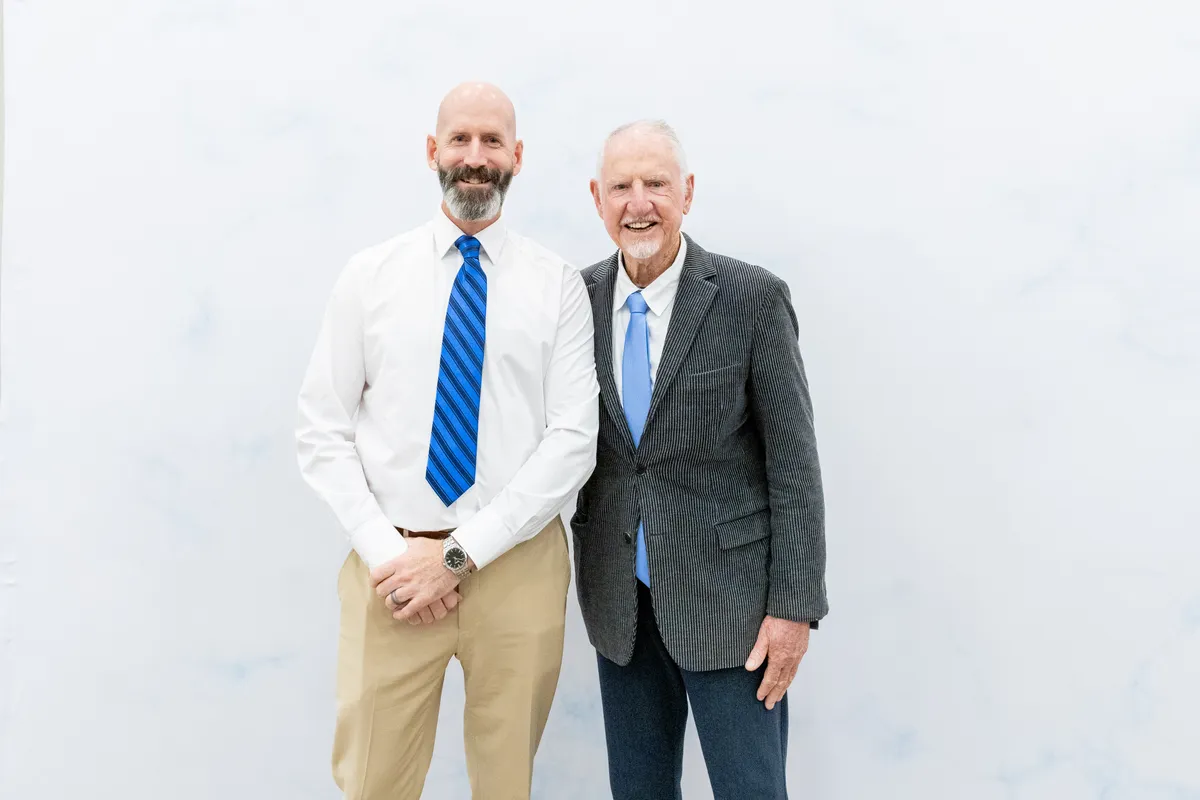 Simon Gibbs with Brian Smith