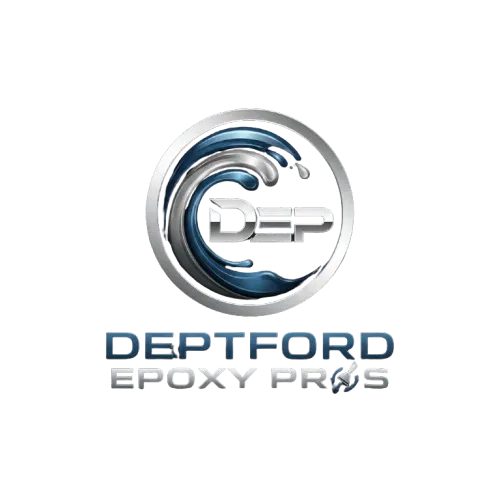 Decorative metallic epoxy floor finish for a residential garage in Deptford, New Jersey