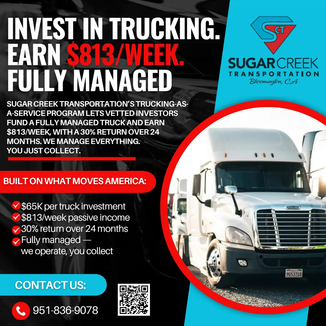 red and white freight truck