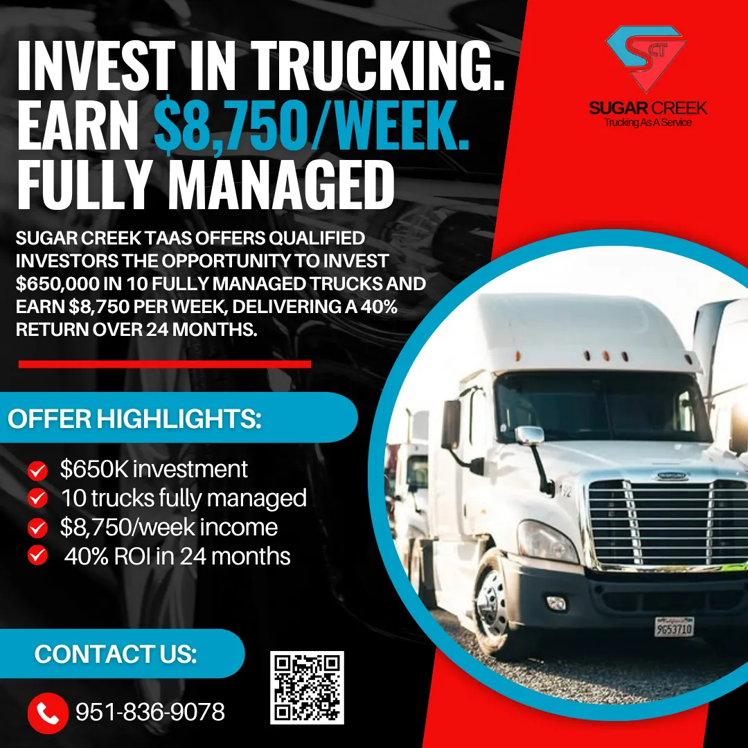 red and white freight truck