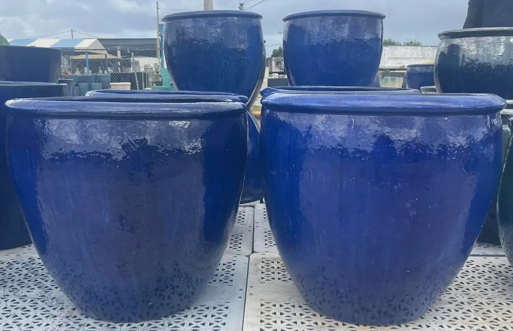 Pristine high-fired glazed planter showcasing long-lasting quality