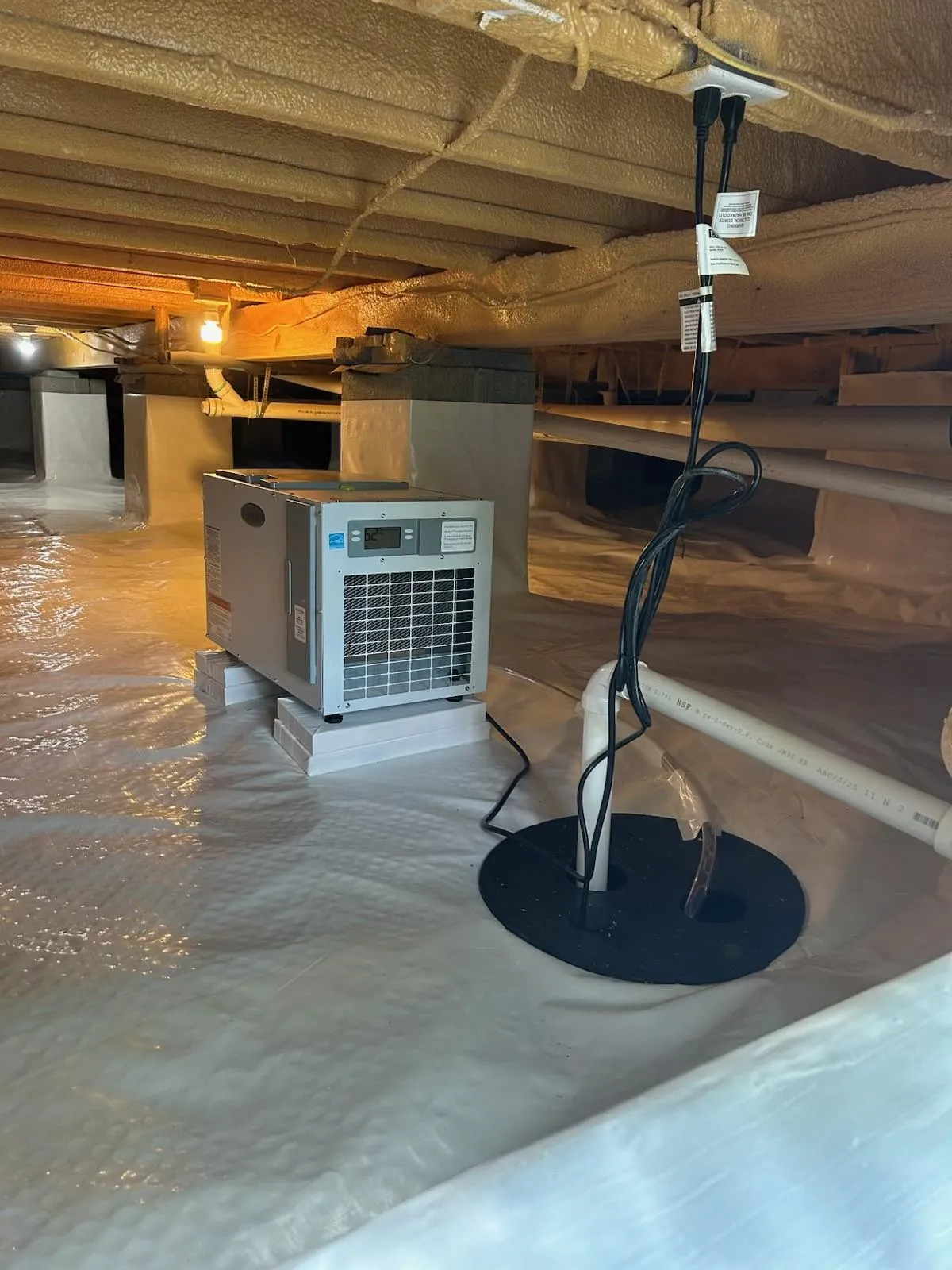 Image illustrating sump pump installation on residential home in Arkansas.