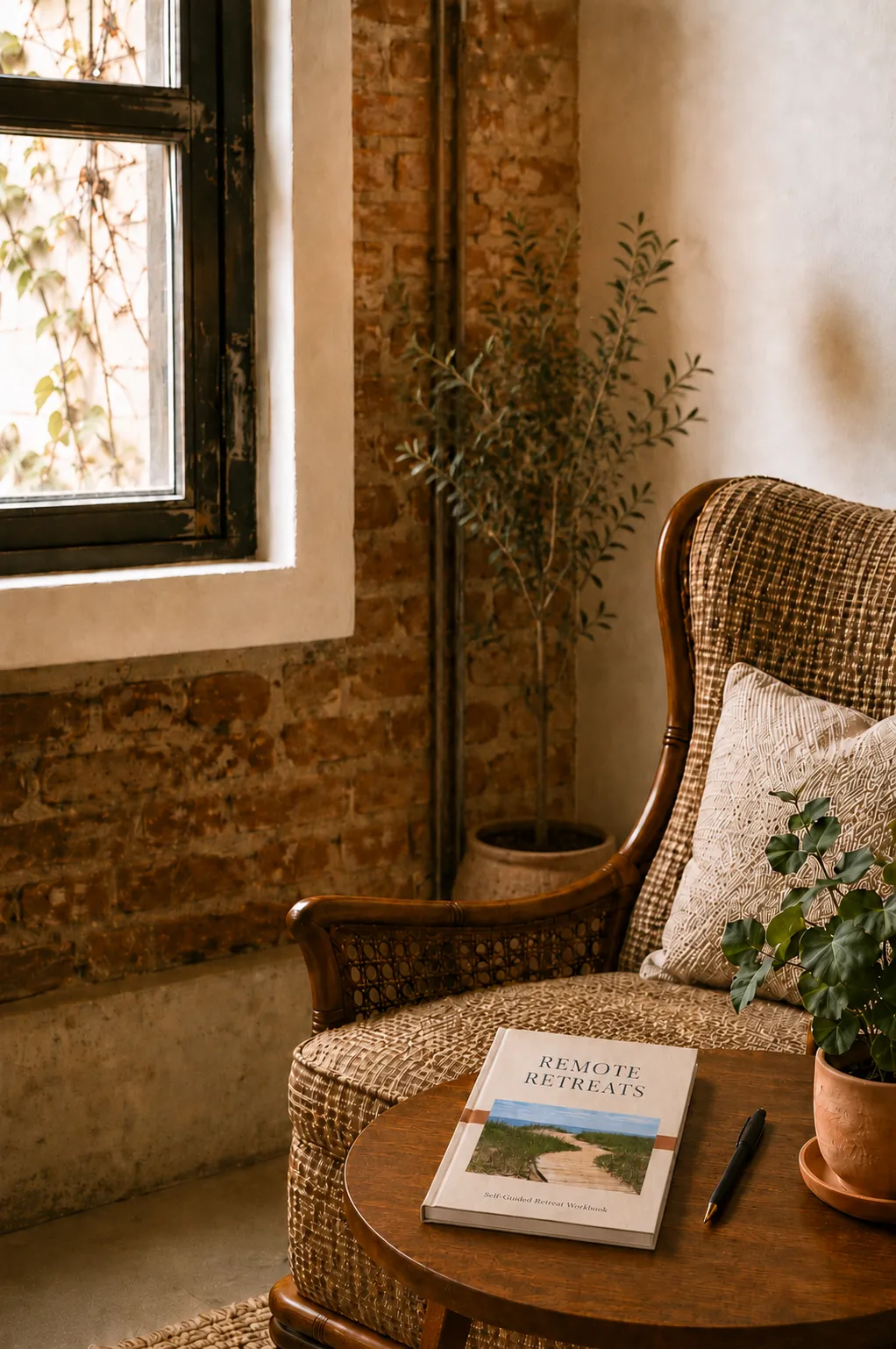 A chair in a calm, private space