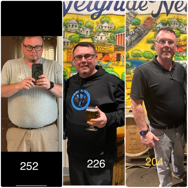 Before and after personal training transformation at 4Balance Fitness