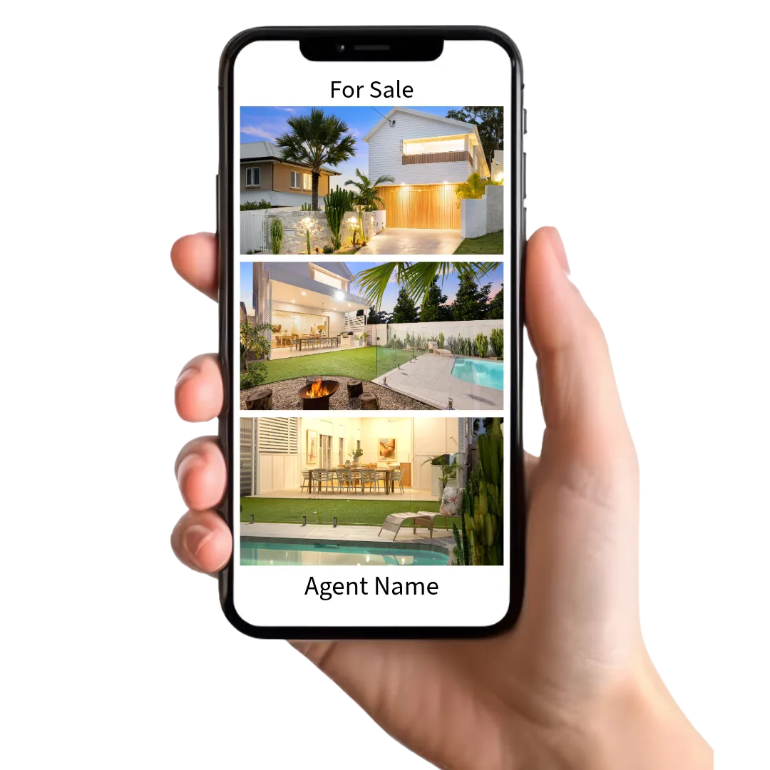 Sign It Stands QR code scanned, showing the Agents information on the phone.