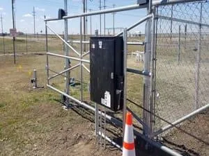 Commercial fence install in Lubbock TX