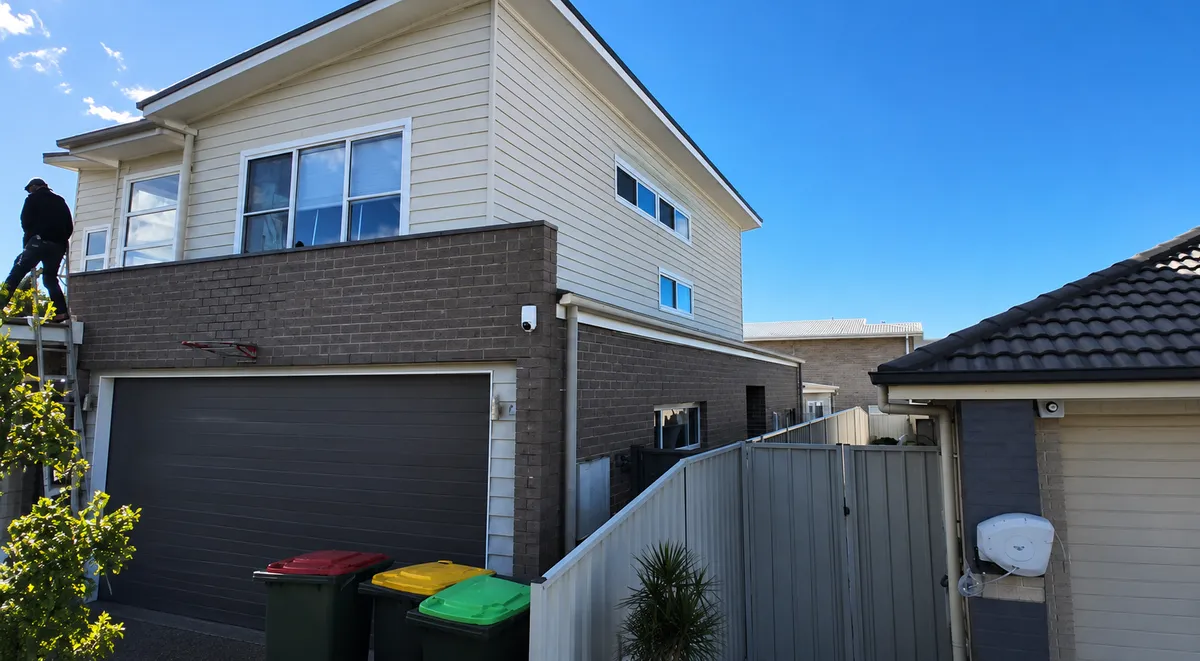 getting ready to paint the 2 storey house