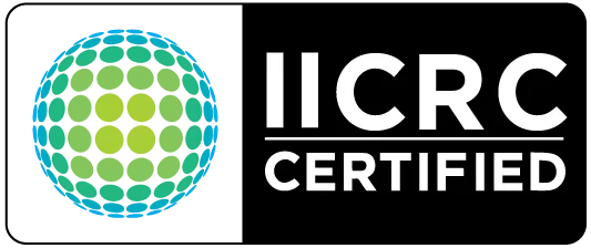 Logo of the IICRC, the company we are certified in for (WRT) and (OCT)