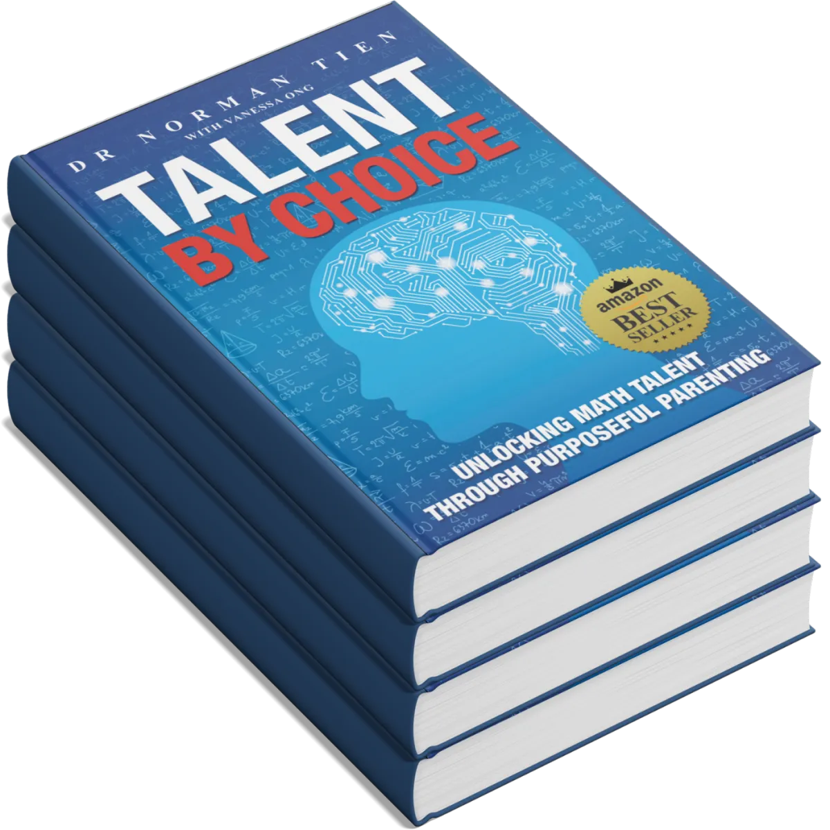 Hardcover copy of Talent By Choice, a guide for parents to support child learning.