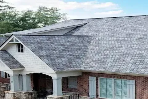 Class 4 impact-resistant shingles installed on brick home providing hail protection in Eden Prairie