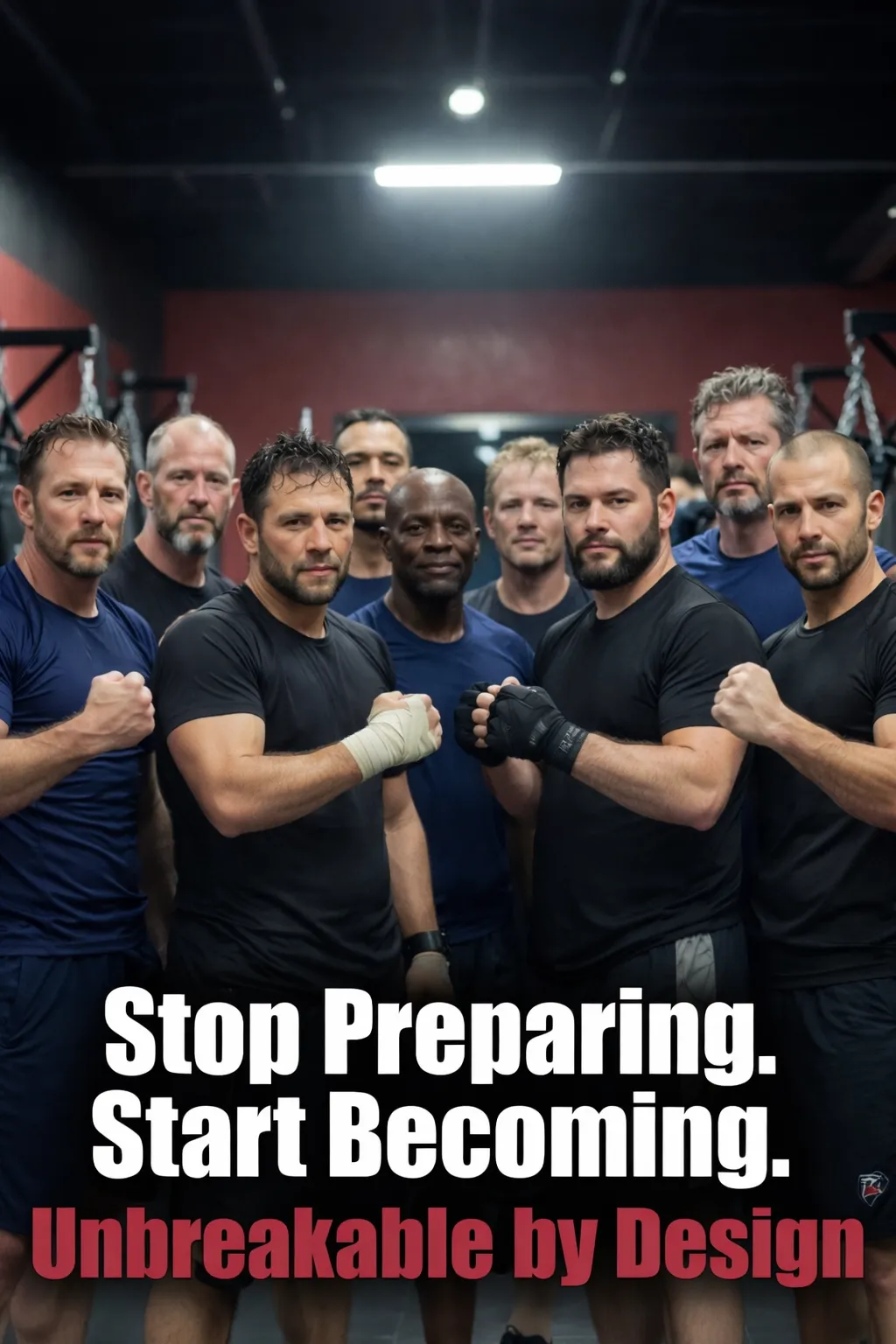 Brotherhood of men after training