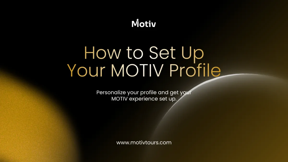 How to Set Up Your MOTIV Profile
