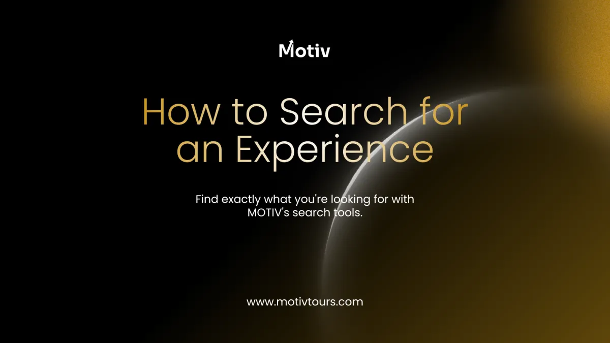 How to Search for an Experience on MOTIV