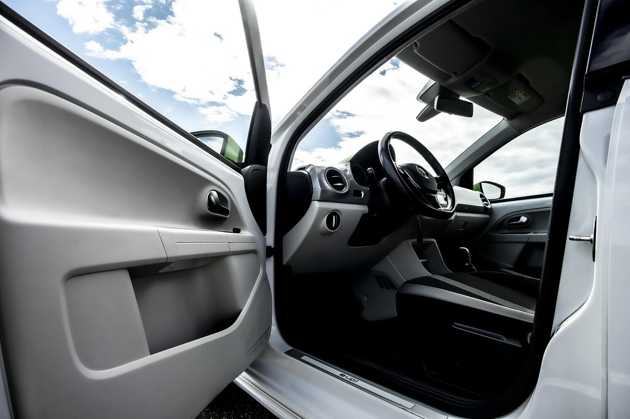 Professional chauffeur opening car door for secure and reliable transportation service