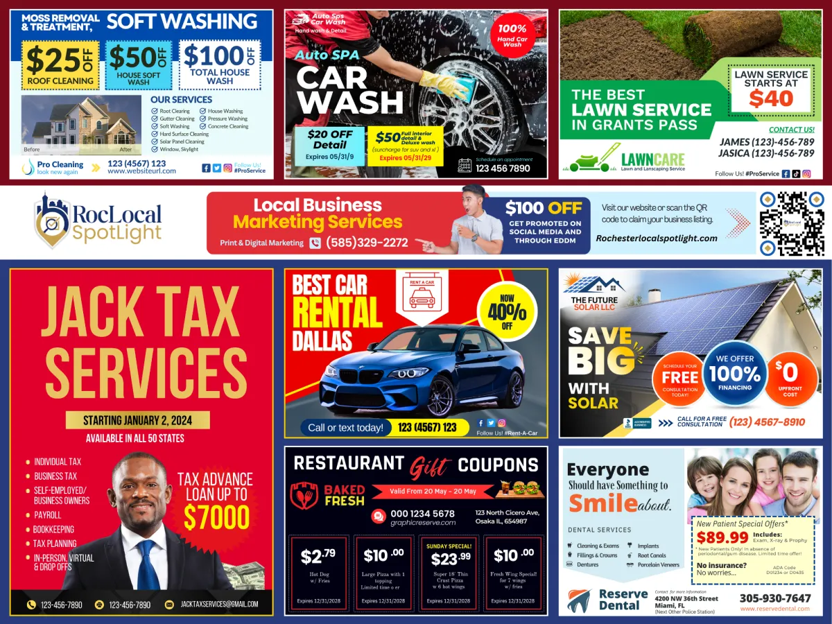 direct mail Co-op postcards