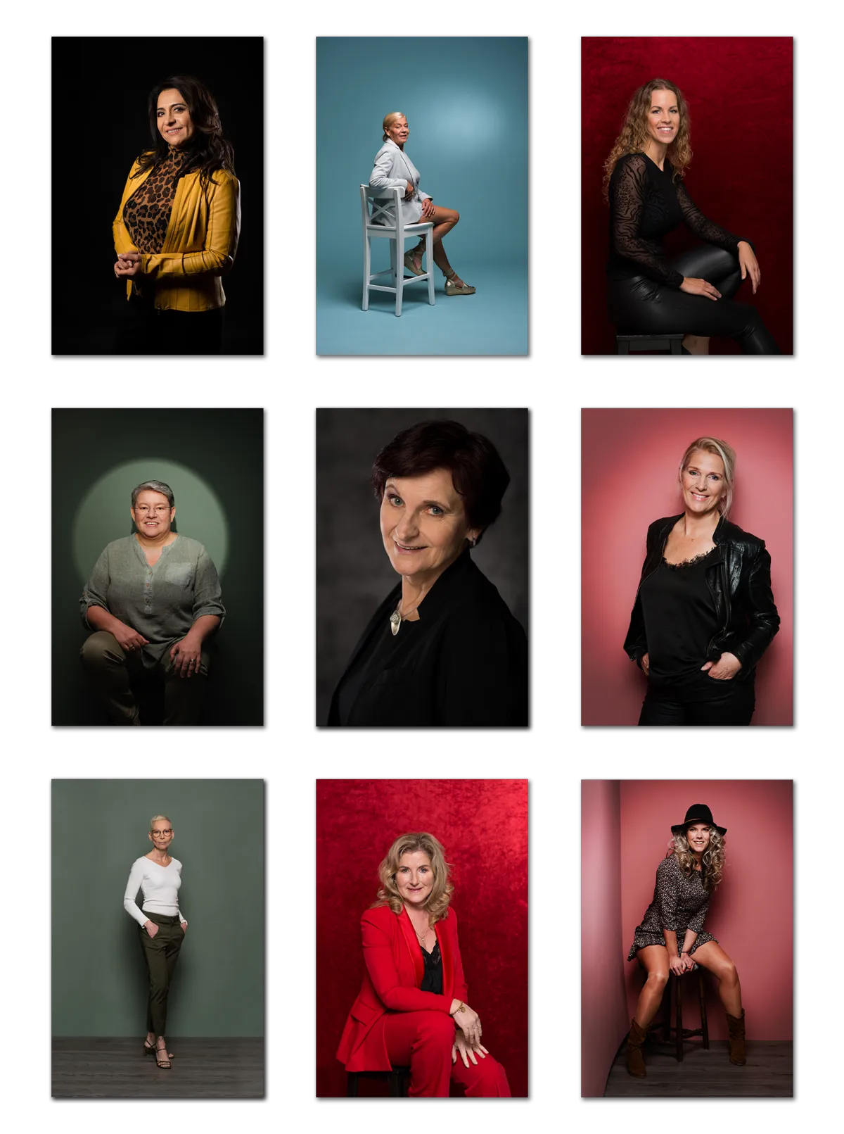 diverse stijlen waarin je als onderneemster kan laten fotograveren