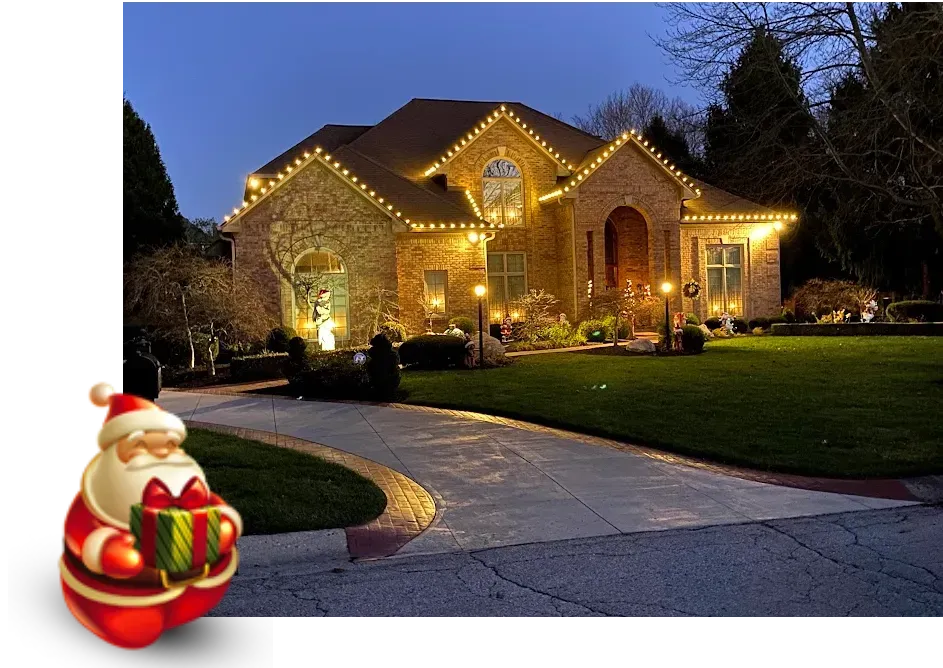 Christmas Lights on house in Athens GA