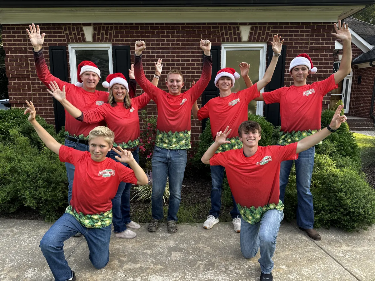 Athens Christmas Lights team picture for installing holiday lights on residential homes