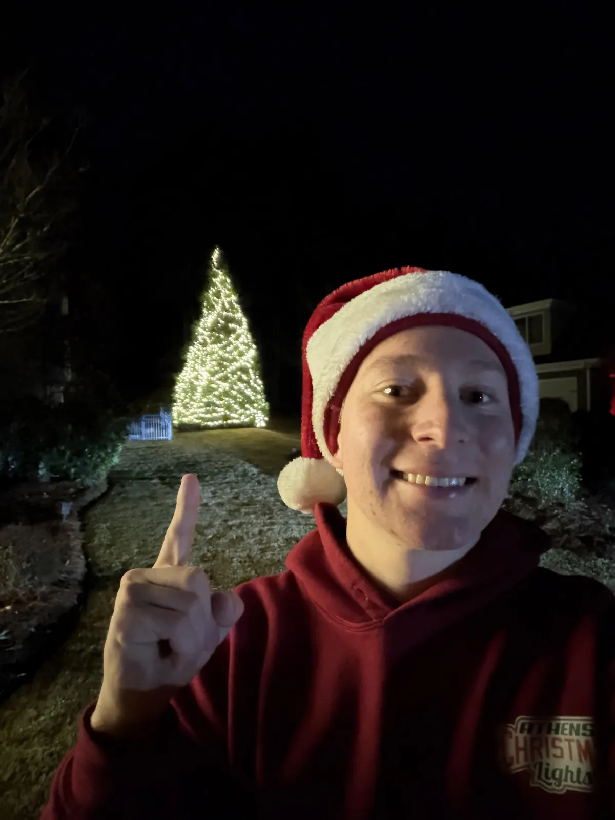 Odin Bullock, the owner of athens christmas lights.