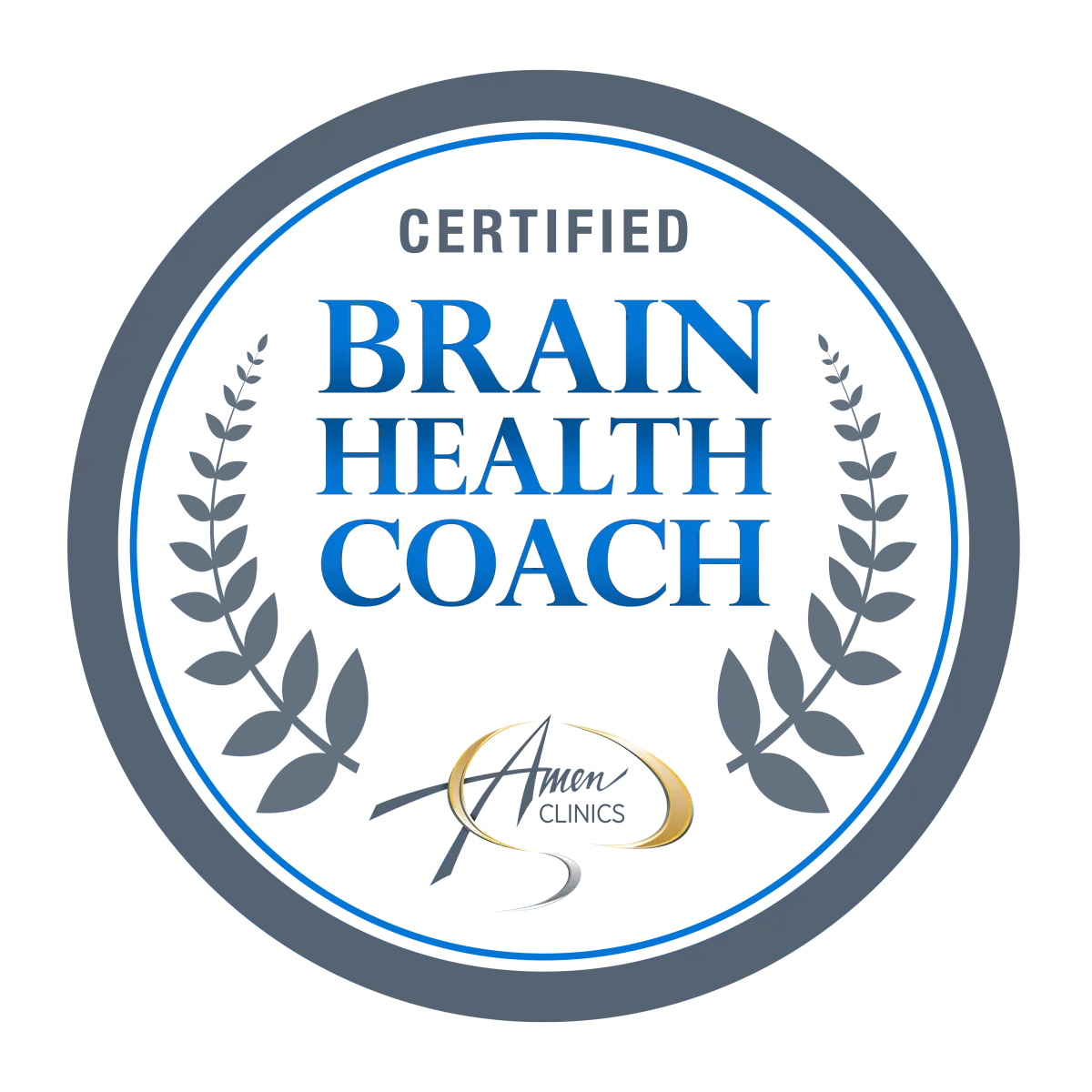 Certified Brain Health Coach – trained by Amen Clinics in neuroscience-based brain health strategies