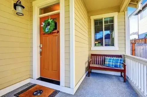 Premium entry door installation by licensed Pure Windows professionals in a Cincinnati home, featuring energy-efficient American-made materials and customized style.