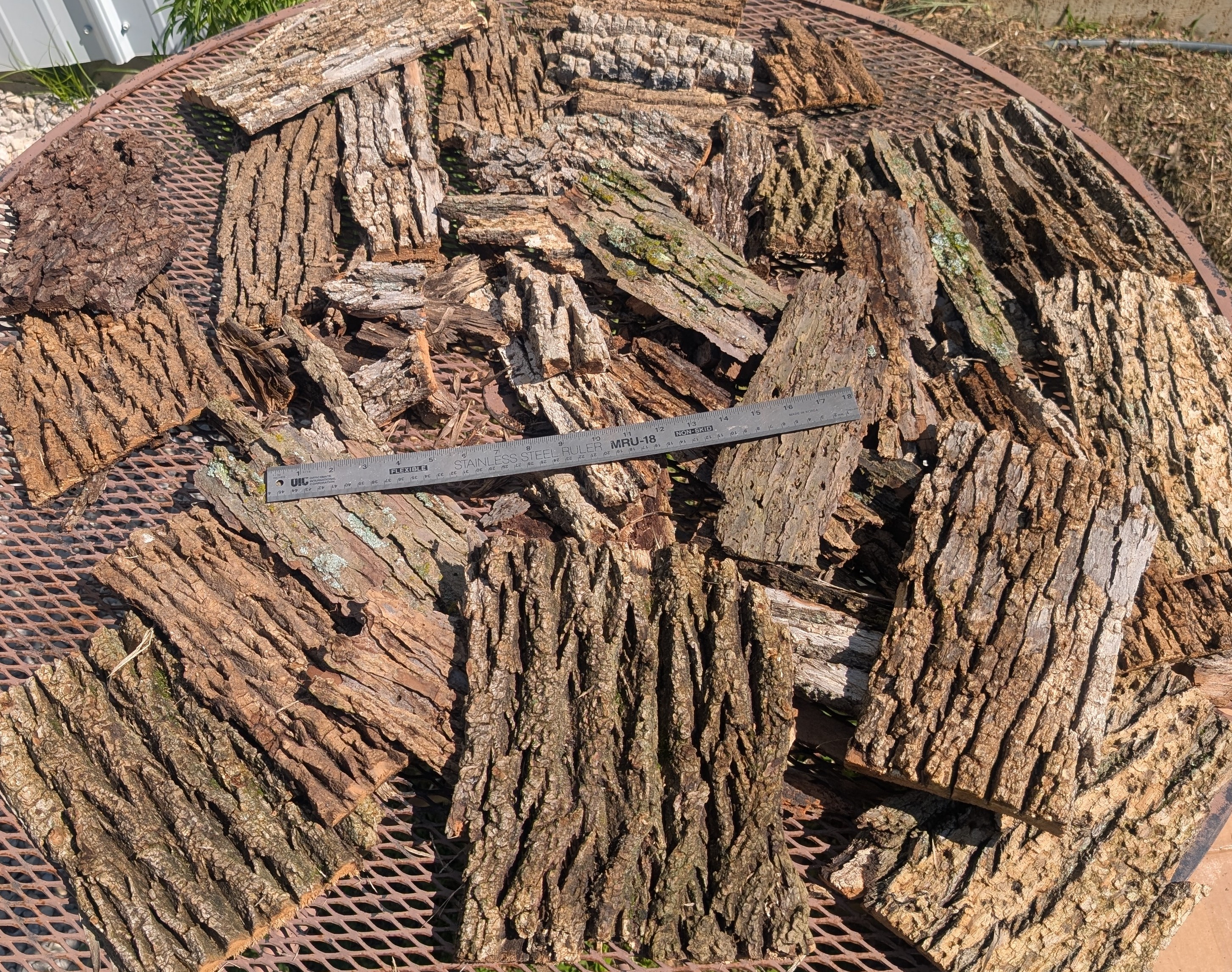Mixed Hardwood Bark Slabs & Pieces