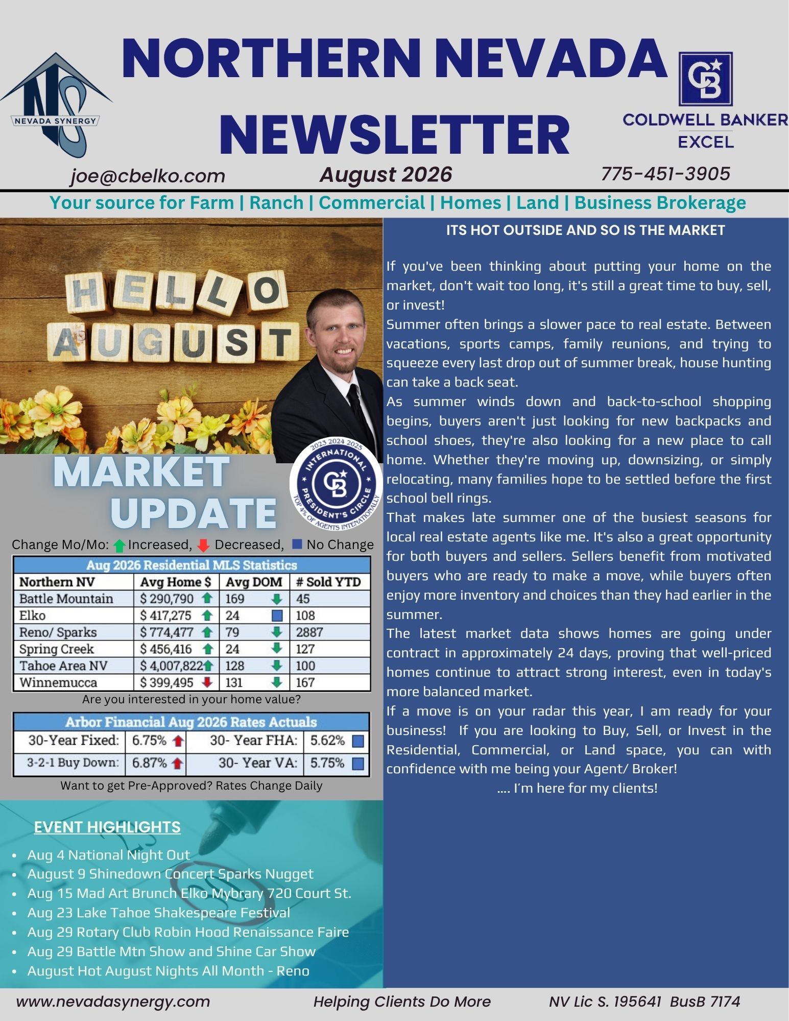 August Newsletter
