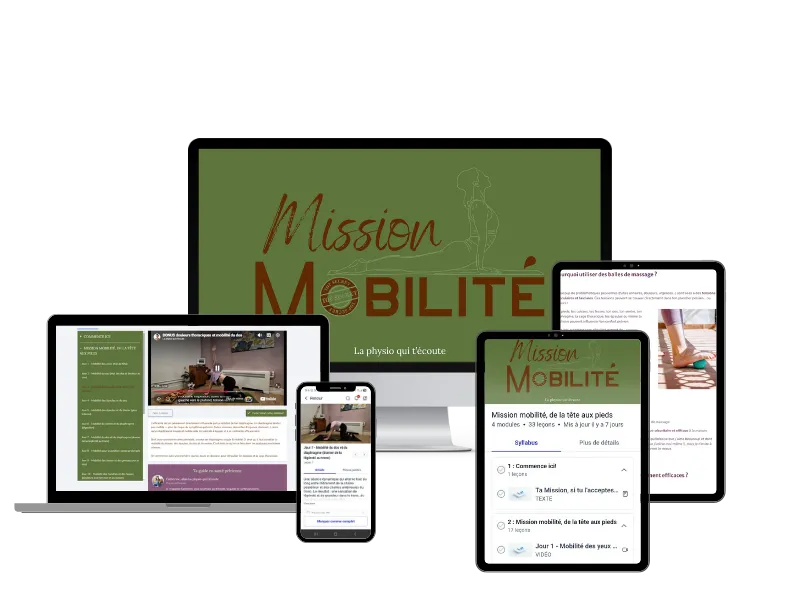 Mission Mobilité, de la tête aux pieds - diminue tes inconforts pelviens & améliore l'efficacité de ton périnée en 14 jours