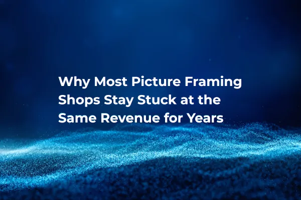 framing shop revenue stagnation concept image