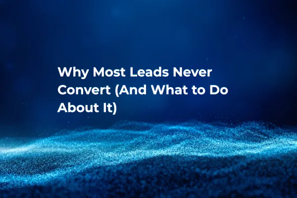 low lead conversion rate and missed opportunities concept