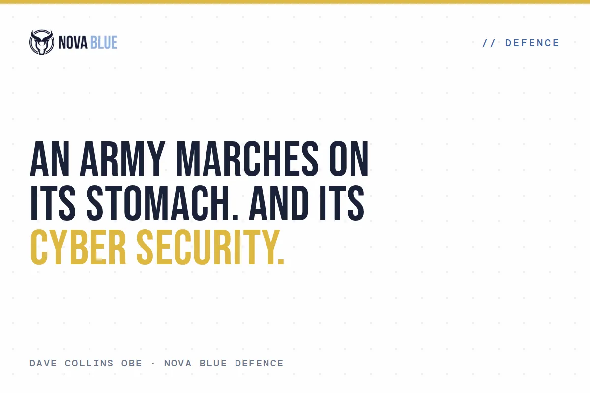 An Army Marches on its Stomach. And its Cyber Security.