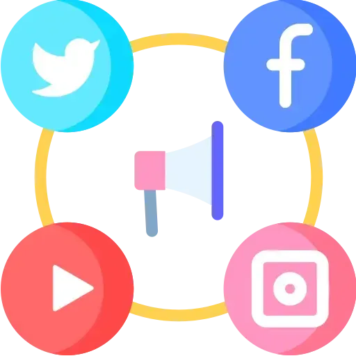 social media growth icon