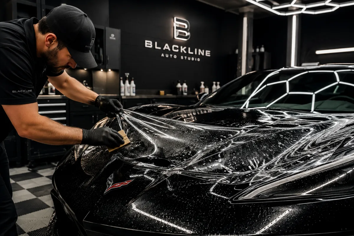 Professional vinyl wrap and Paint Protection Film installation by Blackline Auto Studio in Baldwin County, Alabama.