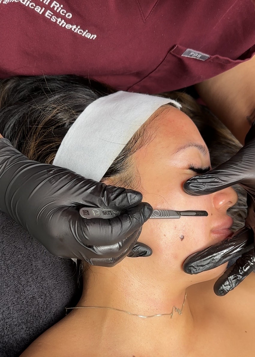 Glass skin facial Professional facial improving skin texture near Cypress California